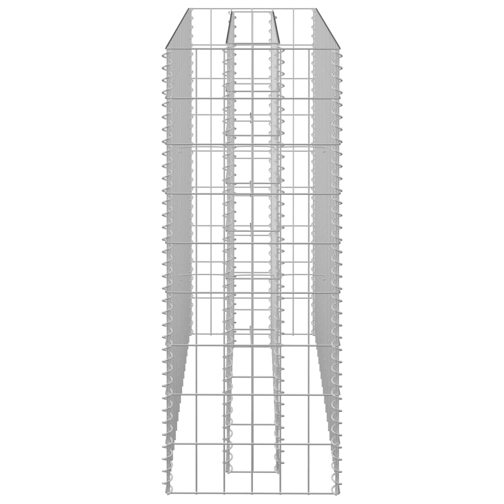 Gabion Raised Bed Galvanised Steel 90x30x90 cm